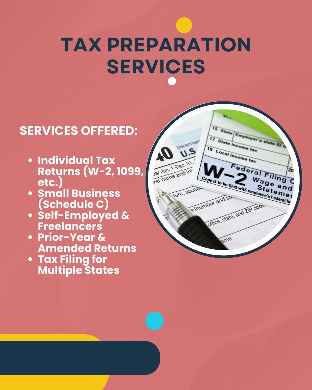 Tax Preparation Services - website